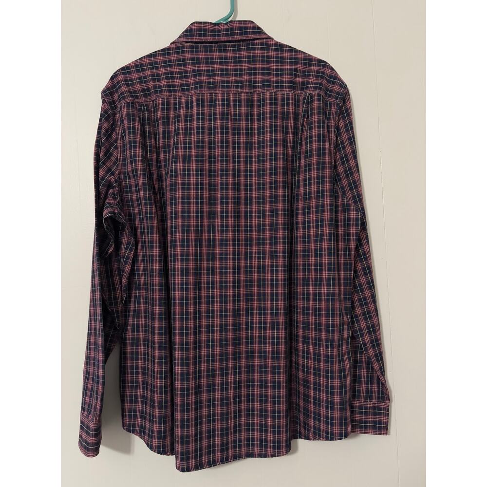 LL Bean Size Large Long Sleeve Plaid Button Up Shirt - Picture 5 of 5